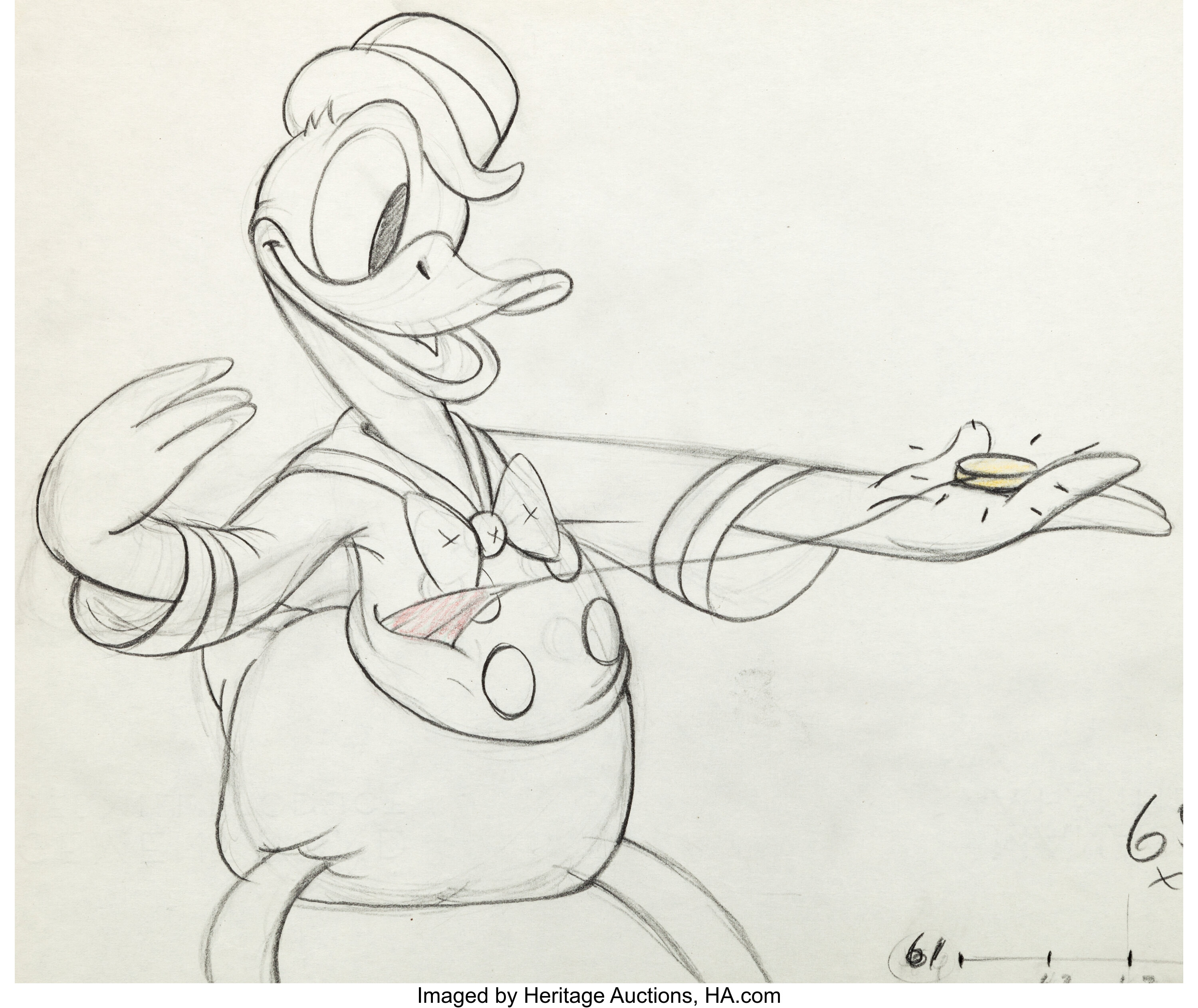 Modern Inventions Donald Duck Animation Drawing Walt Disney Lot 94355 Heritage Auctions