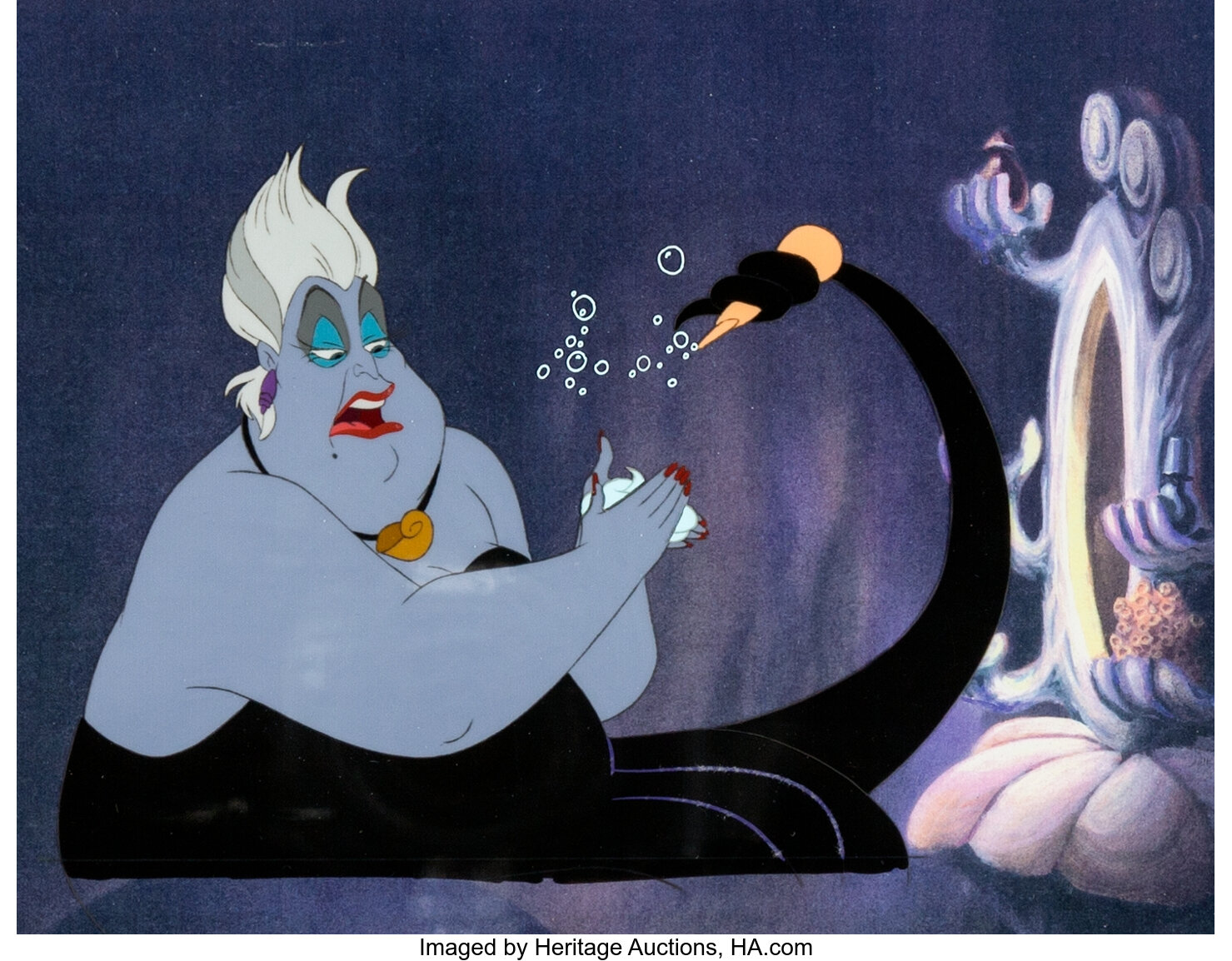 The Little Mermaid Ursula Production Cel (Walt Disney, 1989).... | Lot  #94315 | Heritage Auctions