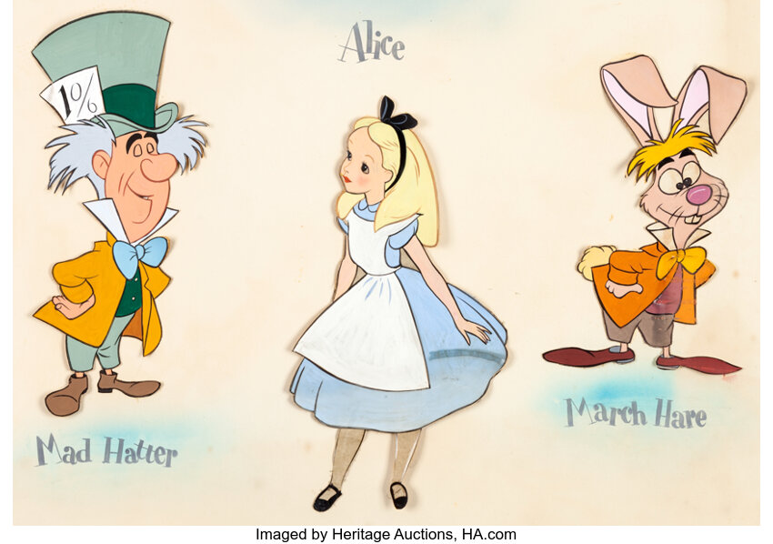 disney alice in wonderland mad hatter drawing