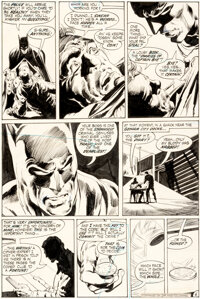 Neal Adams And Dick Giordano Batman 234 Page 6 Original