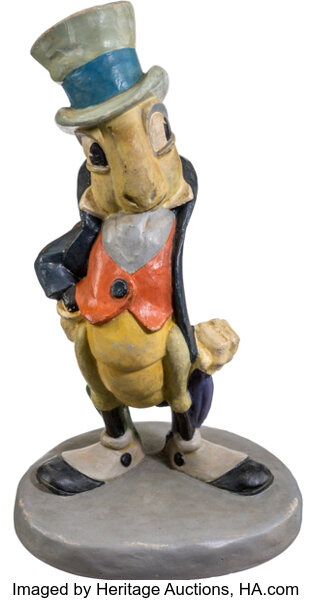 Pinocchio Jiminy Cricket Character Model Study Maquette (Walt