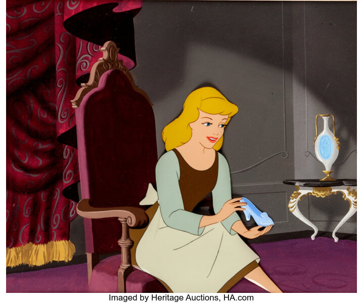 Cinderella Tries On the Glass Slipper