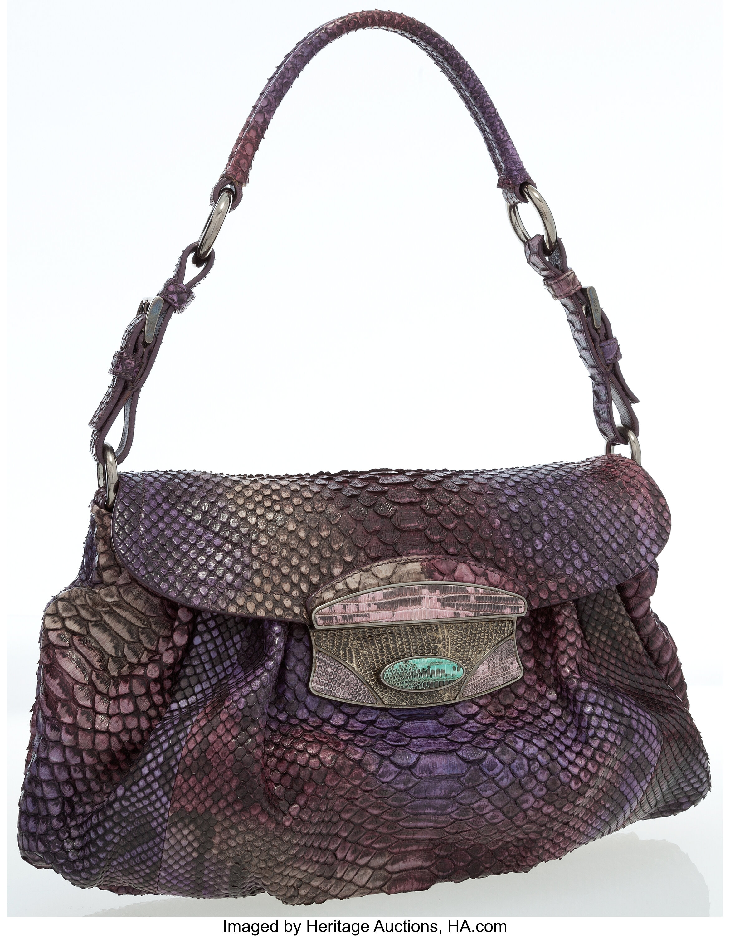 Prada Snakeskin Shoulder Bag