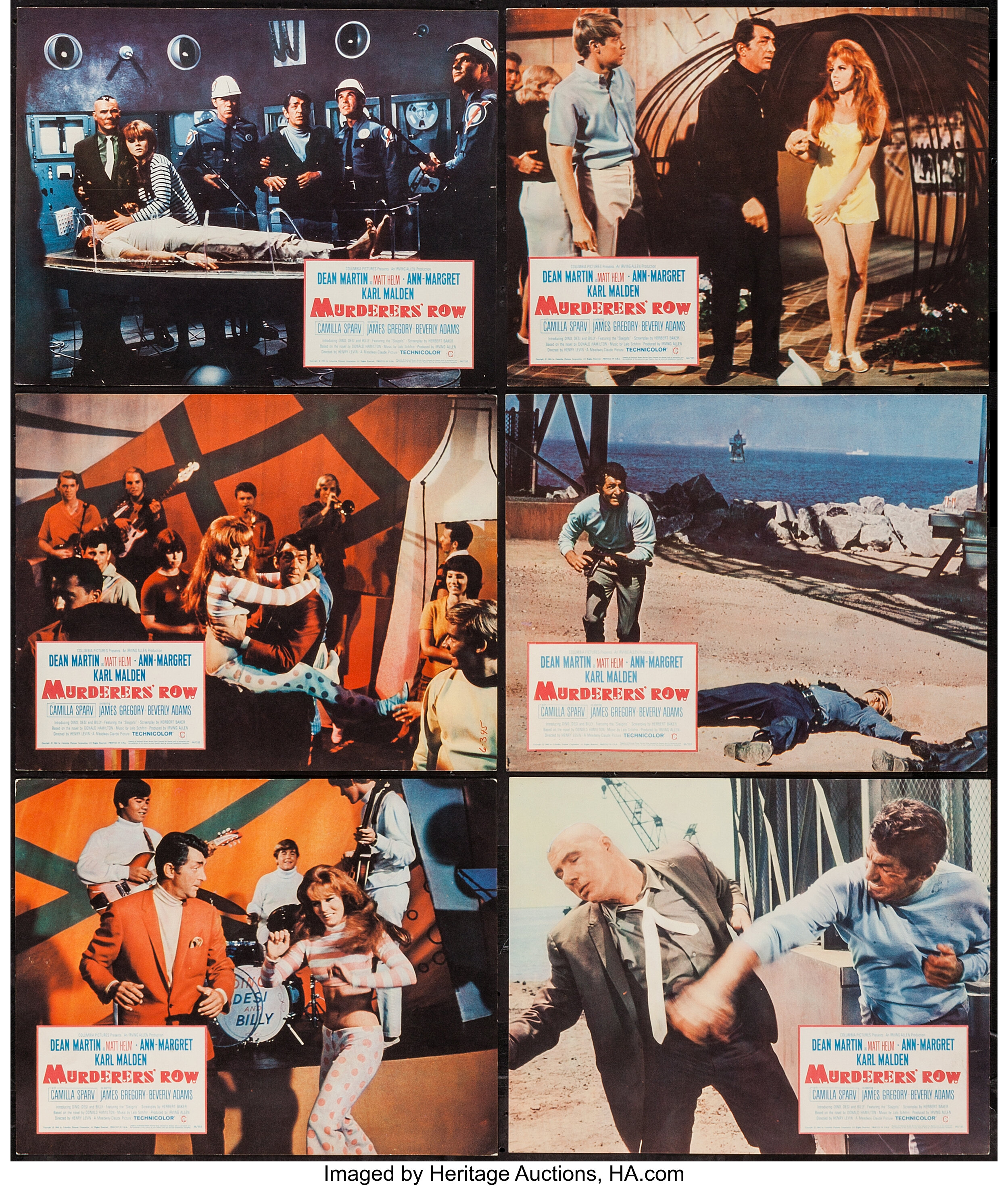 Murderers' Row (Columbia, 1966). Lobby Cards (9) (11 X 14