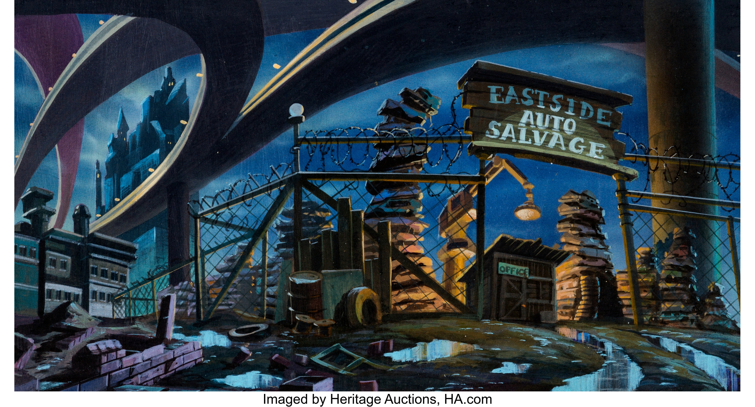 The Real Ghostbusters Hand Painted Background Concept Art Dic Lot Heritage Auctions