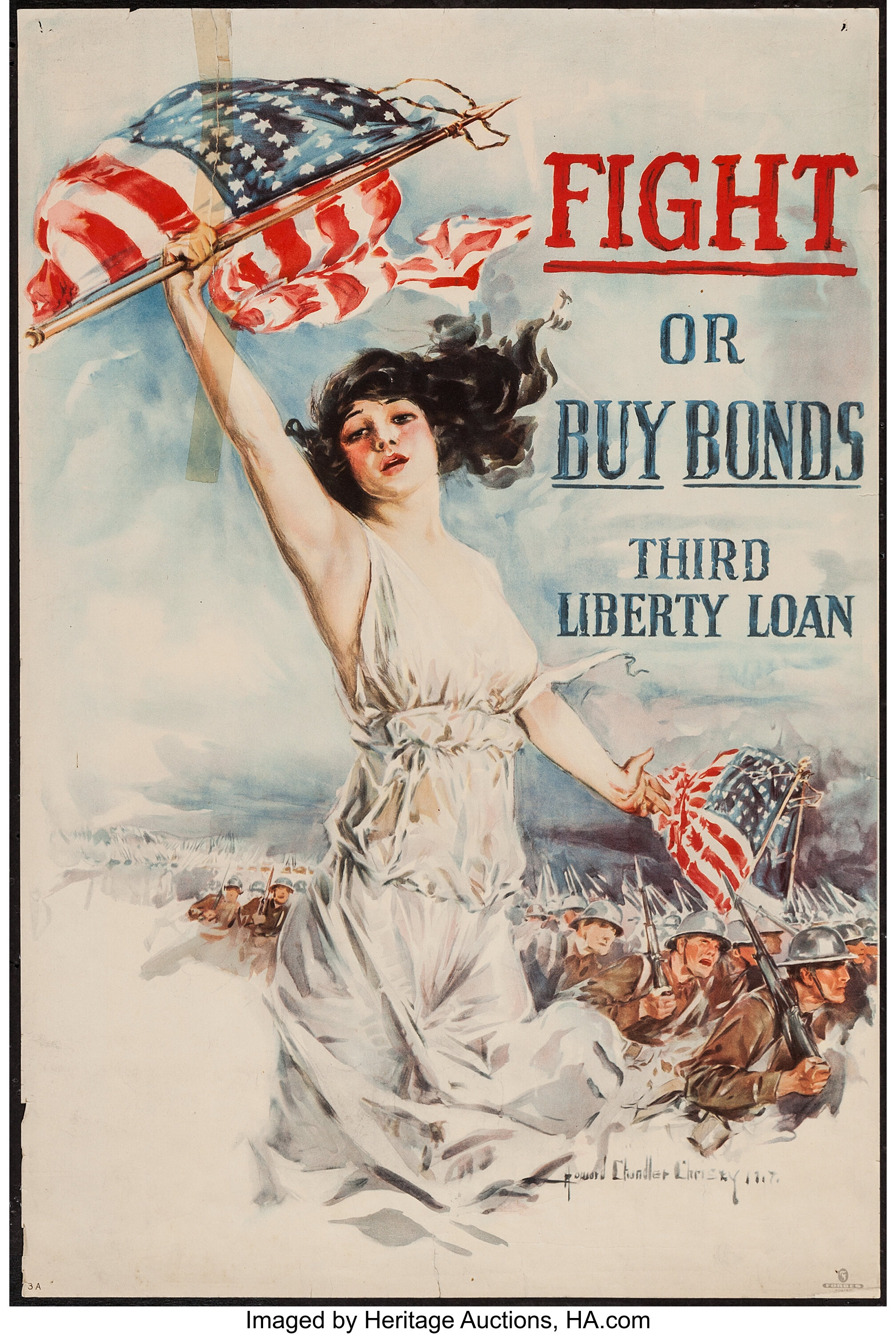 World War I Propaganda Poster by Howard Chandler Christy (Forbes, | Lot ...