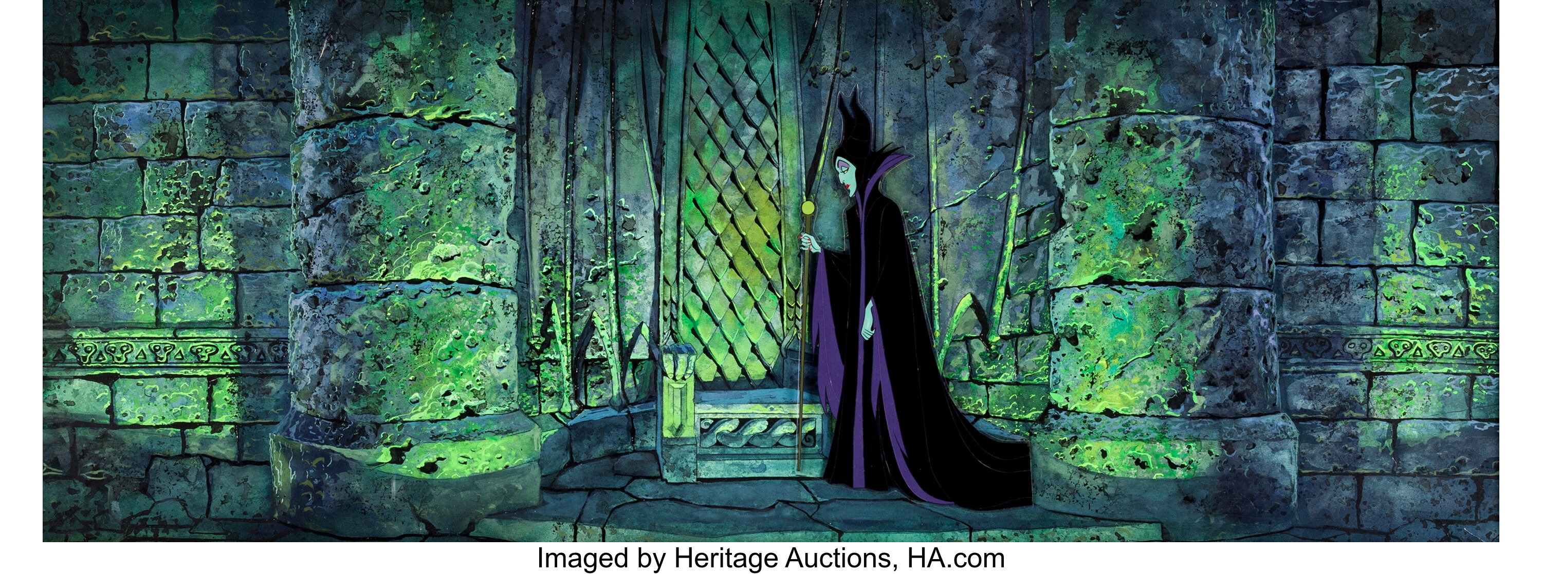 Sleeping Beauty Maleficent Production Cel And Eyvind Earle Pan Lot 94147 Heritage Auctions