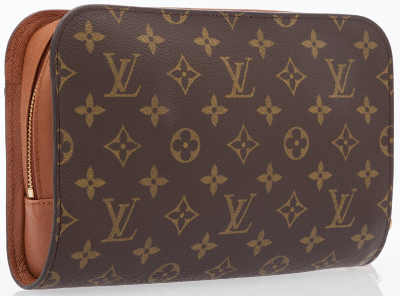 Louis Vuitton Classic Monogram Canvas Clutch with Wrist Strap. , Lot  #79023