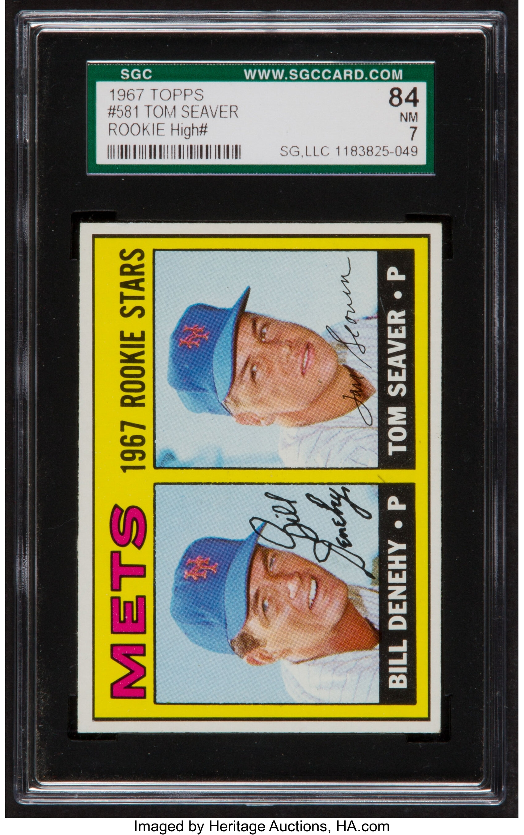 Sold at Auction: 1967 Topps Tom Seaver #581 PSA 6 Rookie