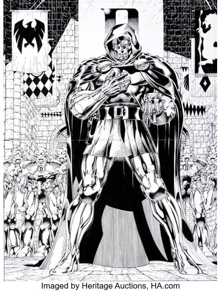 JIM LEE & SCOTT WILLIAMS JUSTICE LEAGUE #10 PAGE 8 SPLASH (LARGE BATMAN  IMAGE & TEAM SHOT!), in ComicLINK.Com Auctions's CLOSED FOCUSED AUCTION  HIGHLIGHTS - 1/2023 Comic Art Gallery Room