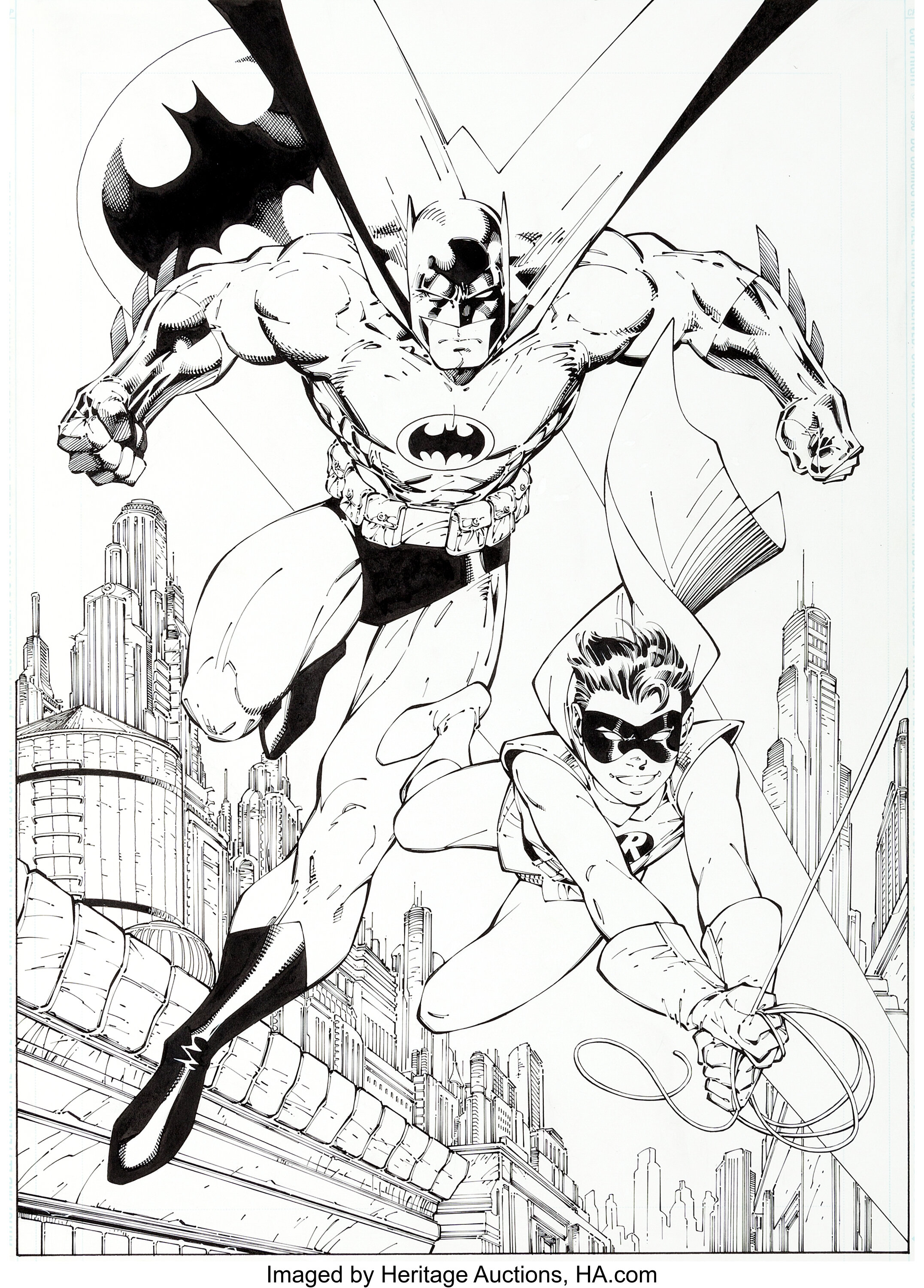 batman and robin sketches