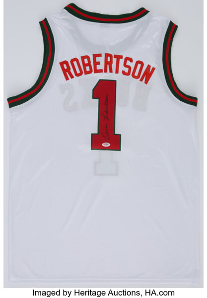 Oscar Robertson Signed Jersey (PSA COA)