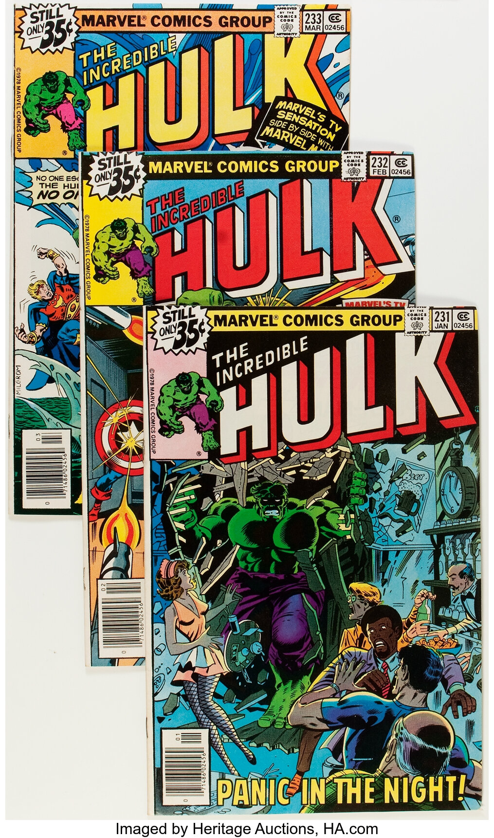 The Incredible Hulk 231 300 Group Marvel 1978 84 Condition Lot Heritage Auctions