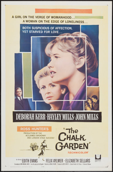 The Chalk Garden Universal 1964 One Sheet 27 X 41 Drama