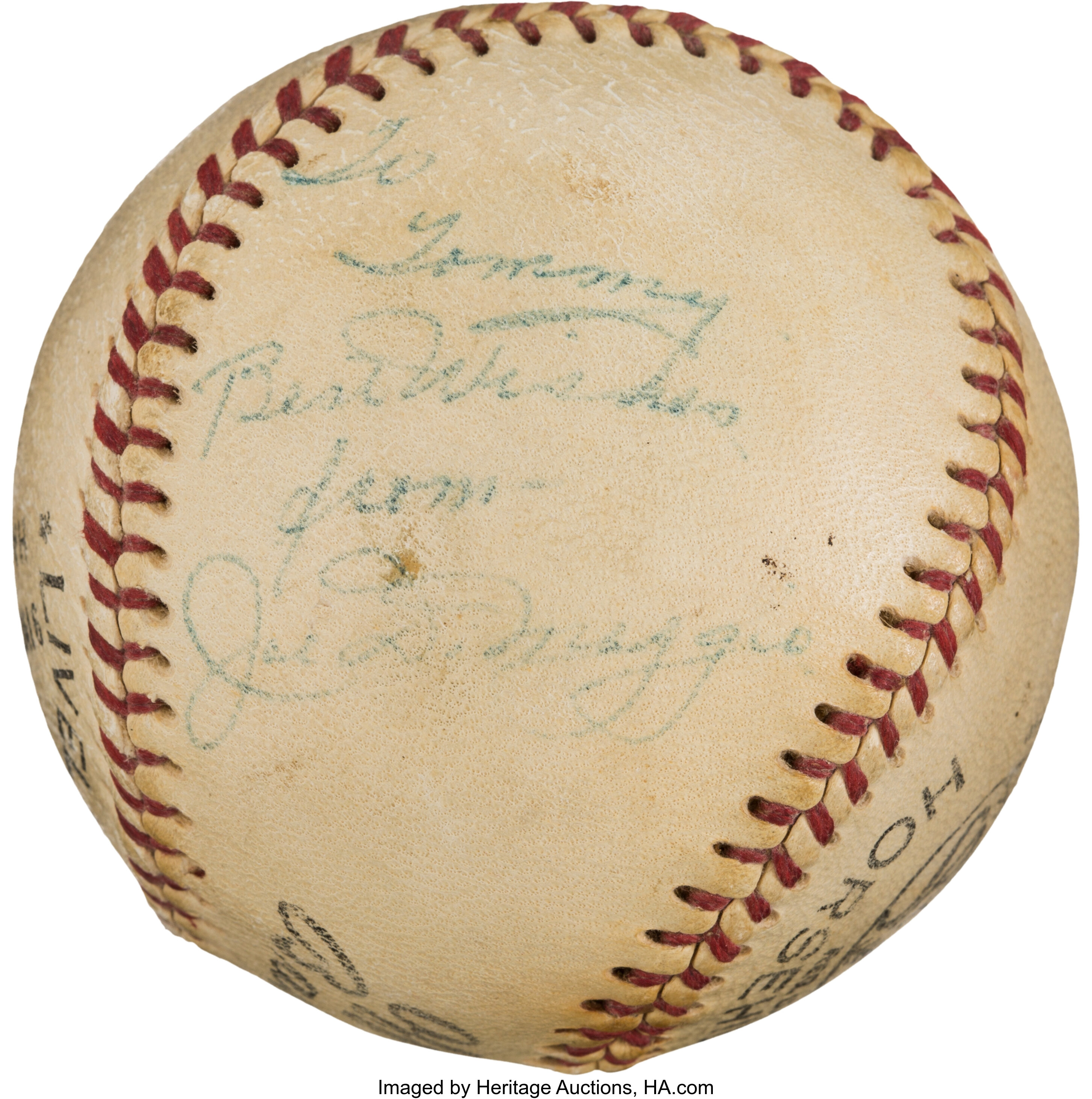 Joe Dimaggio & Marilyn Monroe Signed Reach Ball