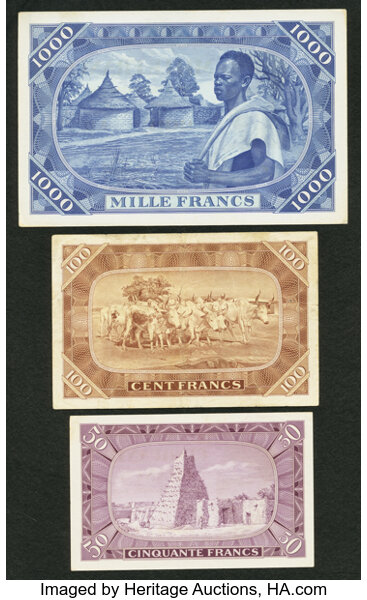 Mali Banque de la Republique 50 Francs 22.9.1960 Pick 1. 100