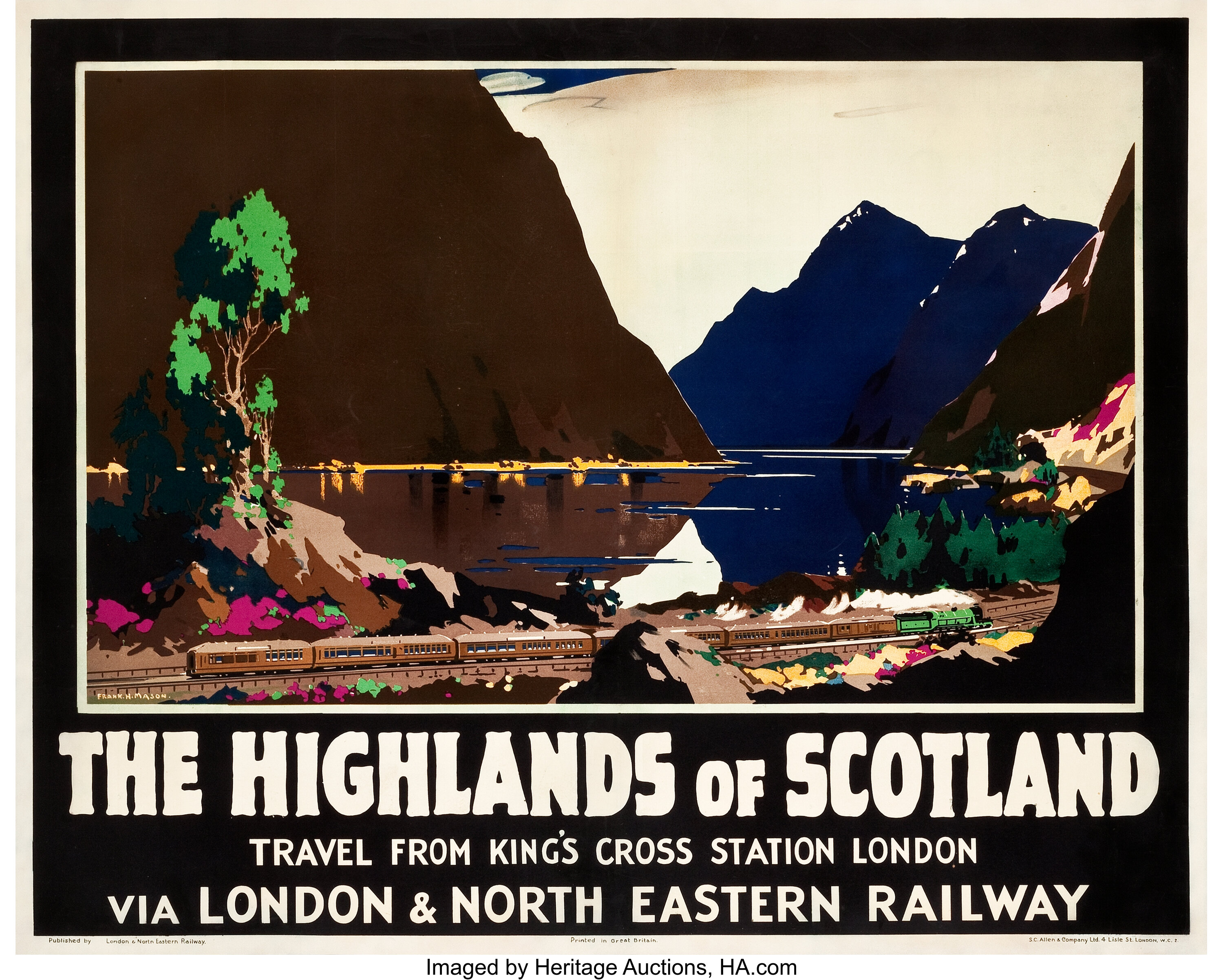 Scotland Travel Poster Lner C 1930 Poster 40 X 50 The Lot 387 Heritage Auctions