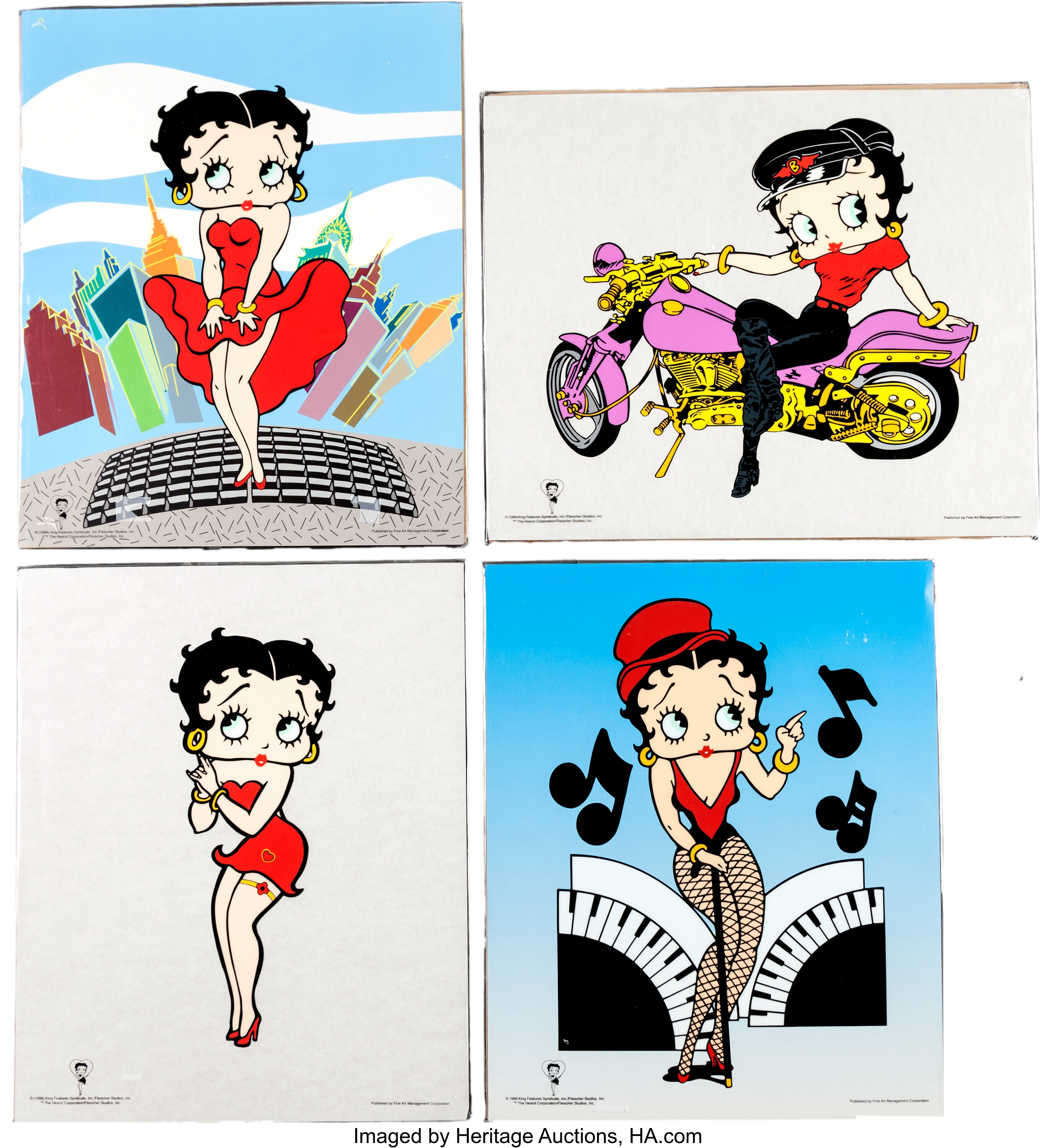 Betty Boop Moon Fleischer Studios Sericel King Features Hearst Licensed –  Art Deals