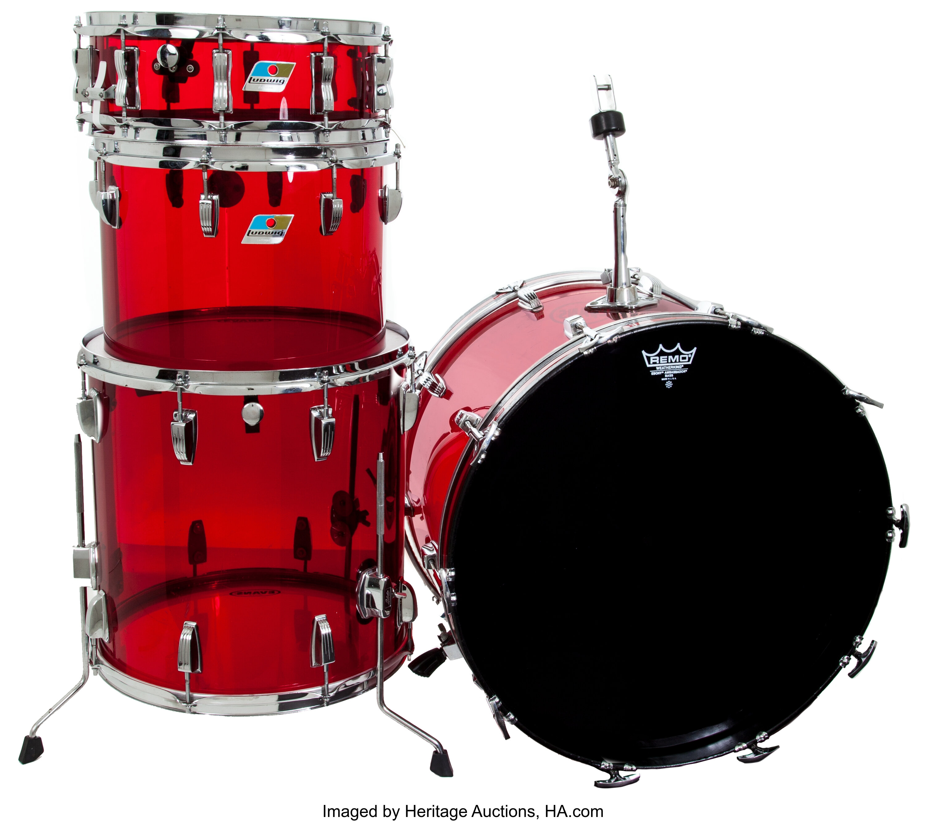 Ludwig store red vistalite