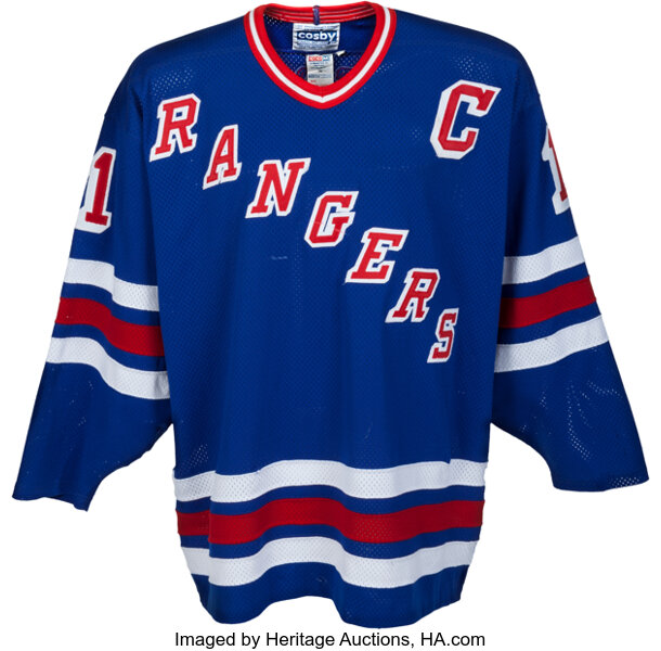 New York Rangers Mark Messier Old Time Hockey large shirt