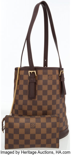 Louis Vuitton Damier Ebene Marais Bucket Bag at Jill's Consignment