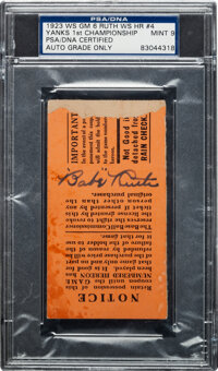 Lot Detail - 1918 World Series Ticket Stub -- With PSA/DNA