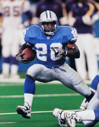 Barry Sanders Detroit Lions autographed game-used jersey sells for $55,152  