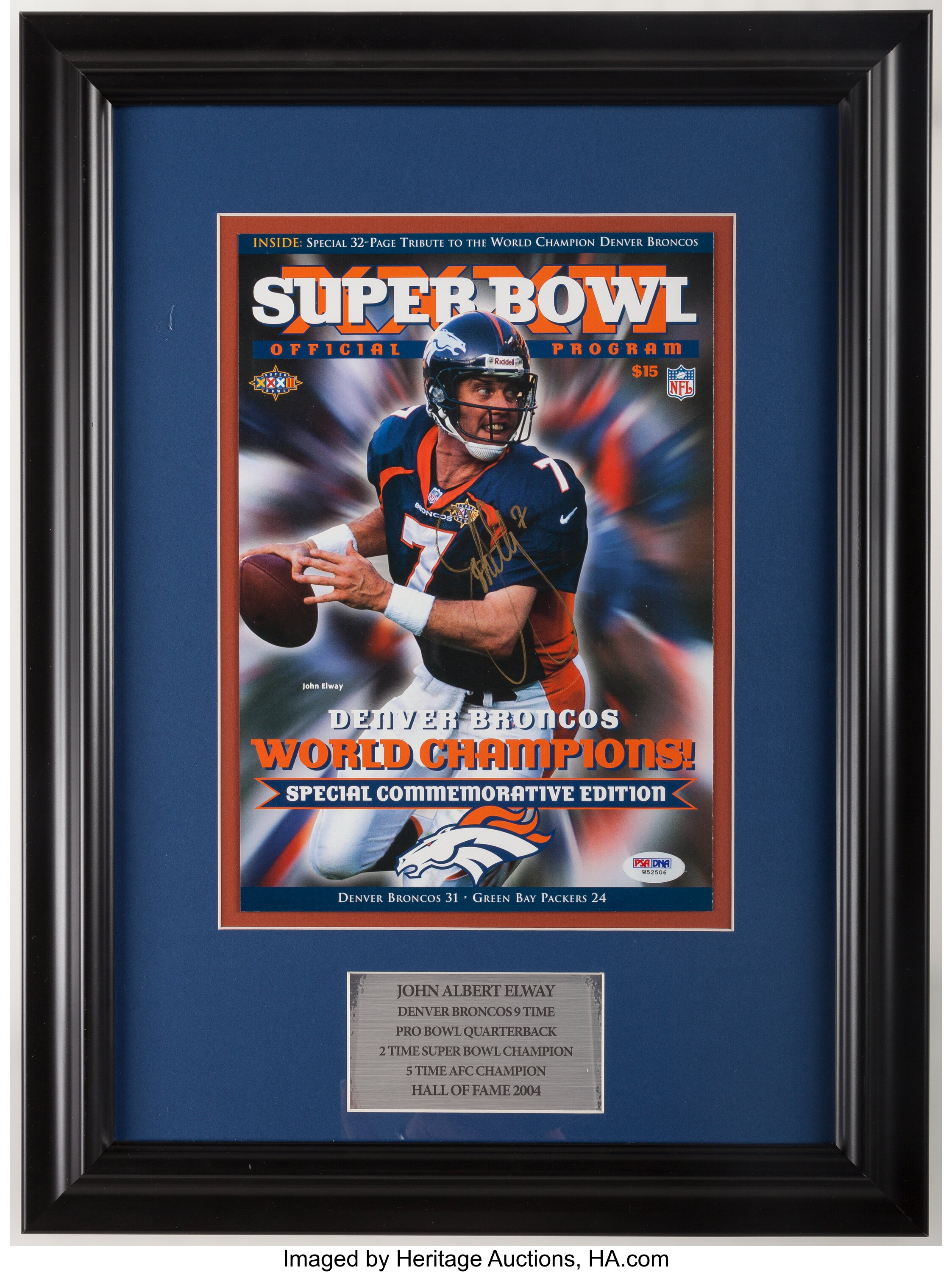 Super Bowl XXXII Program Denver Broncos Commemorative Edition