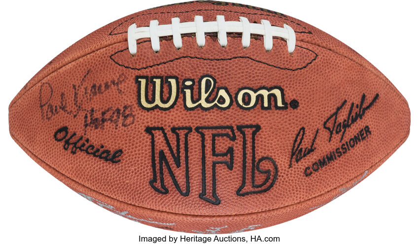 Circa 2000 Minnesota Vikings Greats Multi Signed Football - Paul