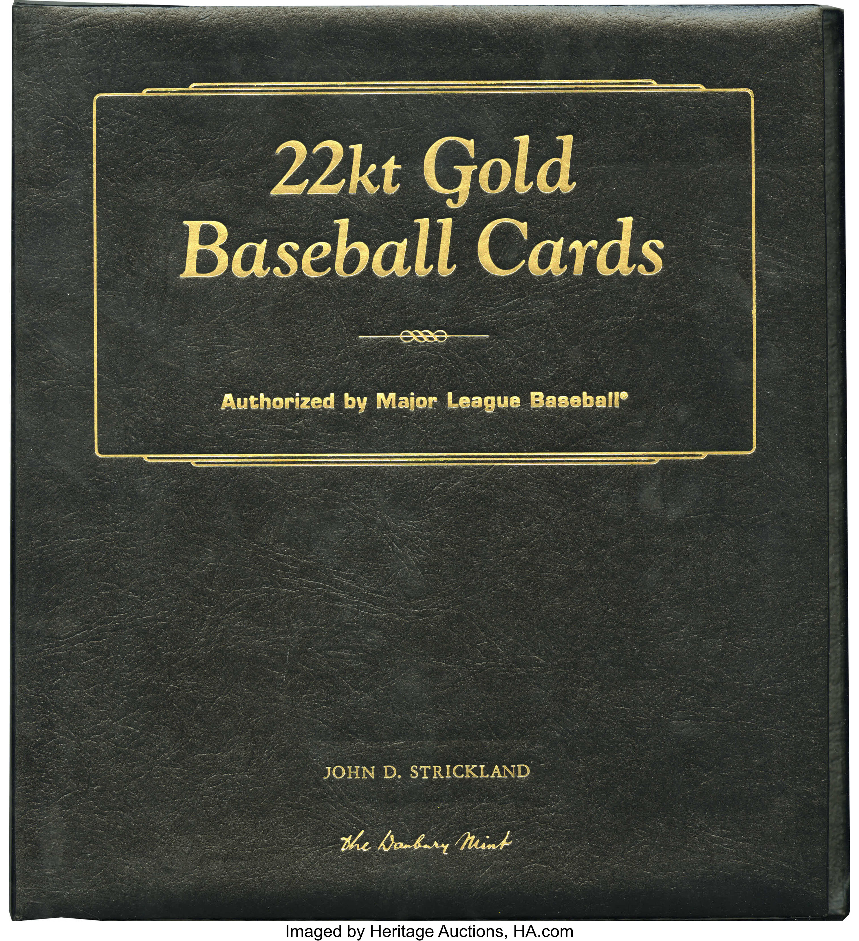 The Danbury Mint 22kt Gold Baseball Cards Collection. Set 1 Lot