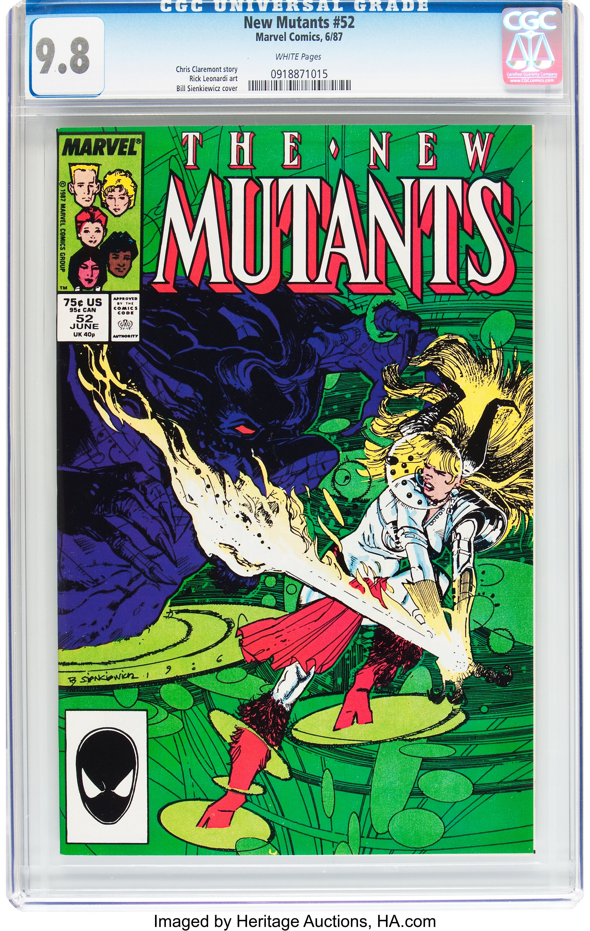 NEW MUTANTS #2 CGC 9.4 OW/WH PAGES