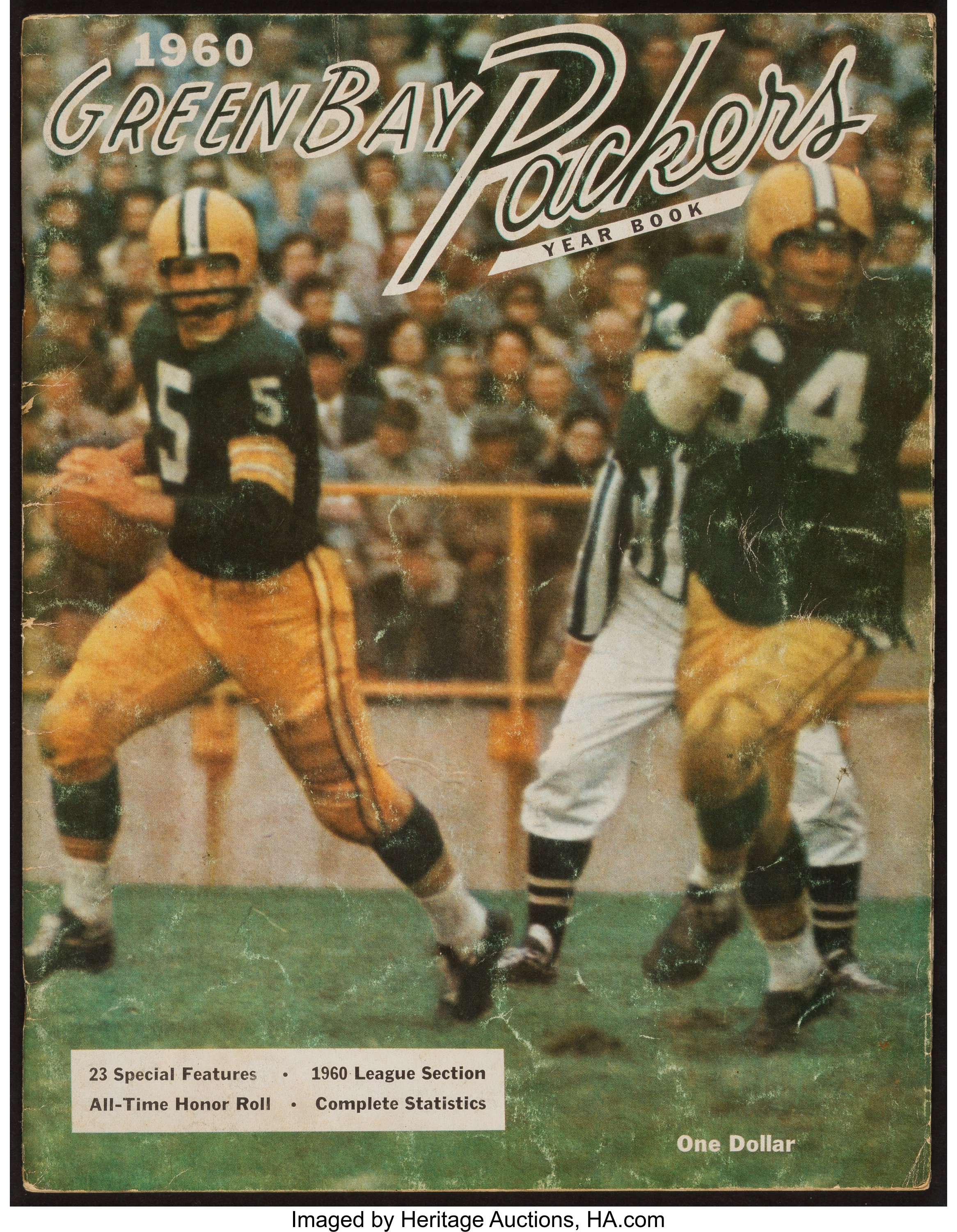 Green Bay Packers Football 1960 Vintage Sports Memorabilia for