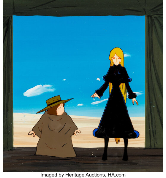 Galaxy Express 999 Maetel and Tetsuro Production Cel Setup with | Lot  #13665 | Heritage Auctions