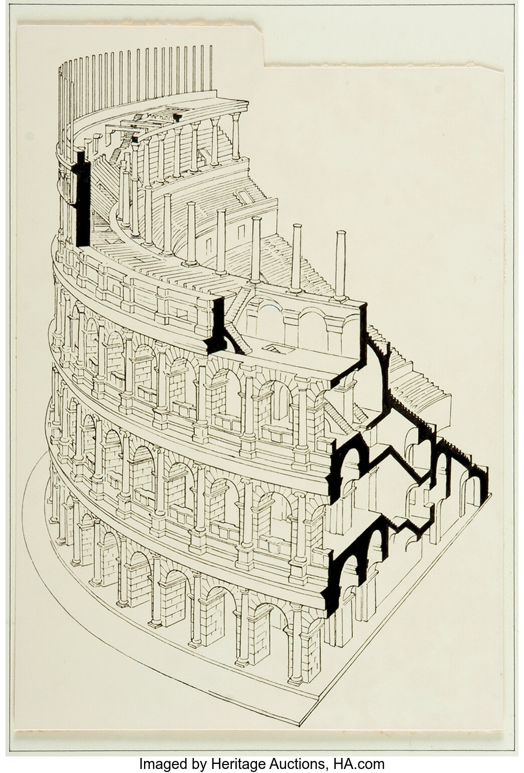 Saks-Fifth Avenue store, a drawing — Calisphere
