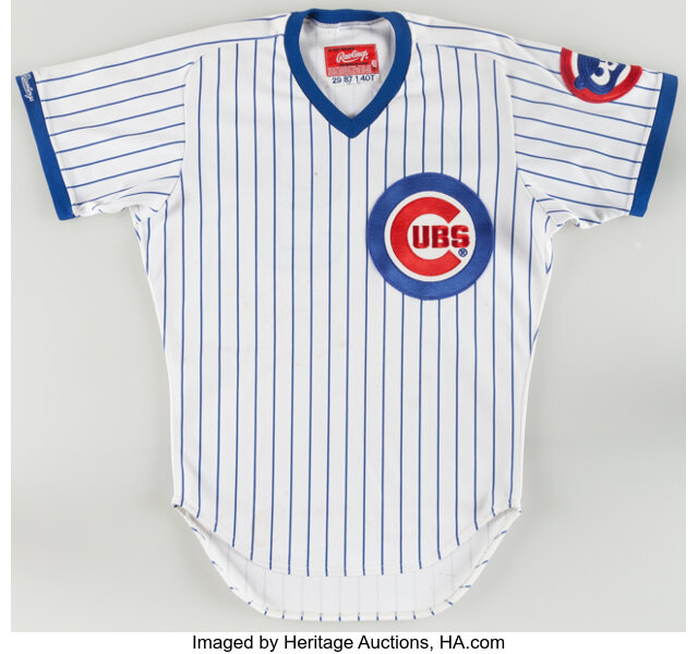 1987 Chico Walker Game Worn Chicago Cubs Jersey.  Baseball