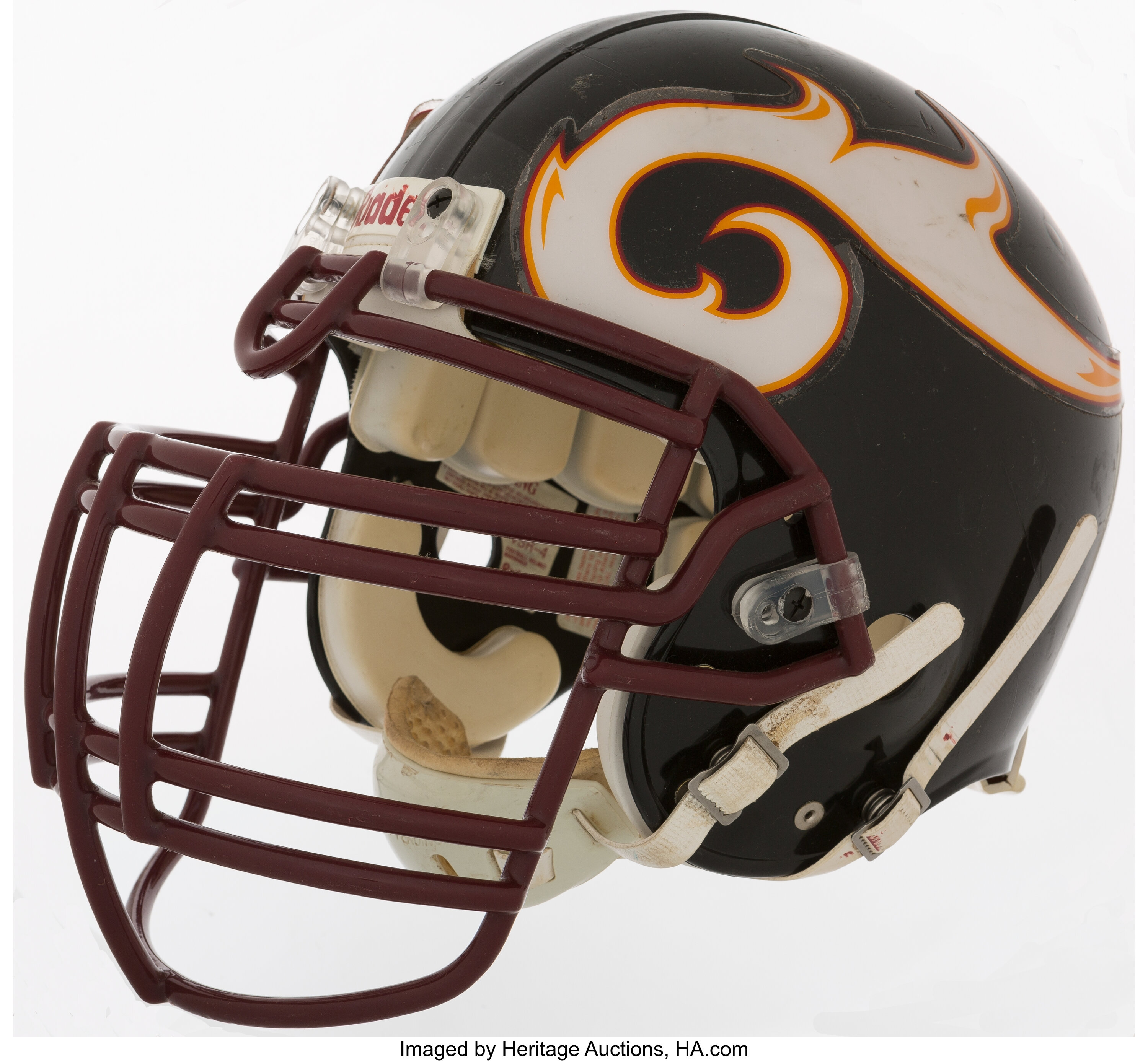 2000's Rhein Fire NFL Europe Game Worn Helmet. Football, Lot #44138