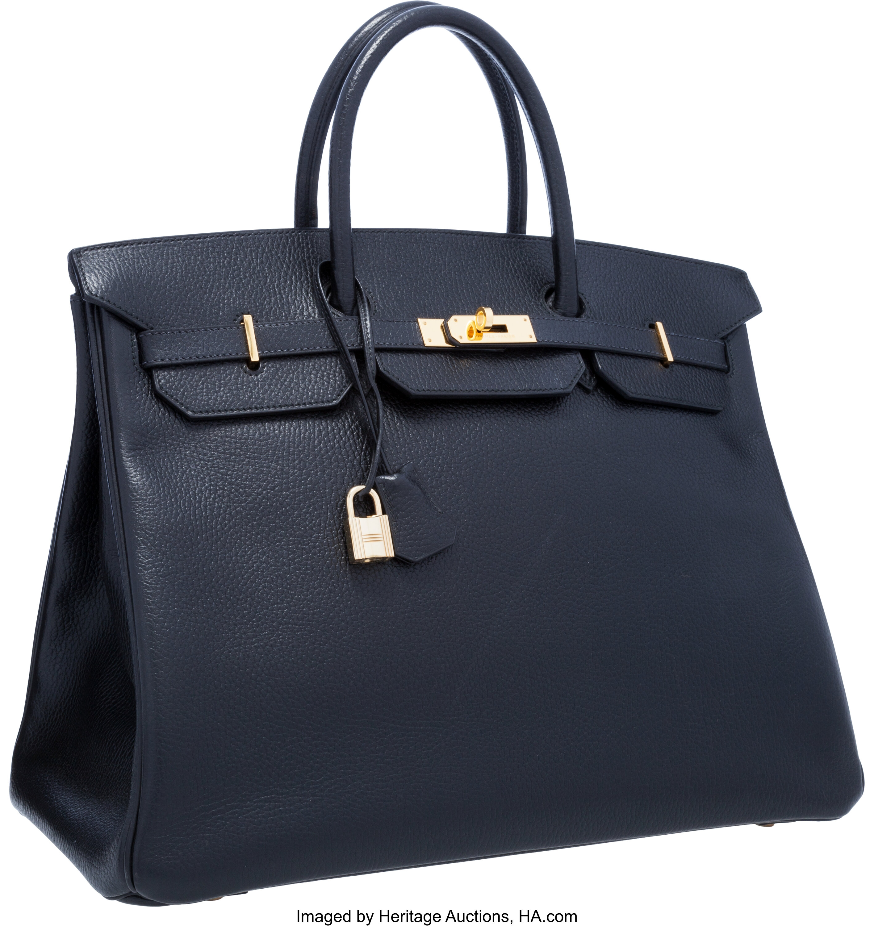 Hermes Birkin 40 Black Ardennes Leather with Gold Hardware