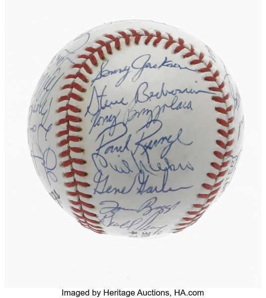 1983 Atlanta Braves Team Signed Baseball.  Autographs Baseballs, Lot  #41145