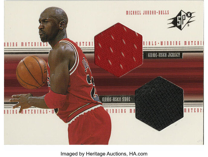 1999-00 SPx Winning Materials Michael Jordan #WM1. This SPx card