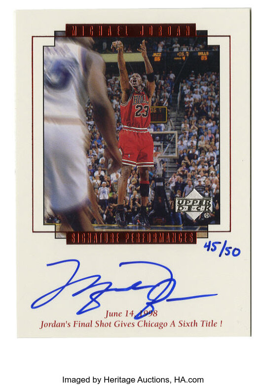 Signature Collectibles MICHAEL JORDAN AUTOGRAPHED HAND SIGNED AND