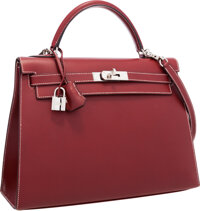 Rouge H Birkin 40cm in Fjord Leather with Gold Hardware, 2001