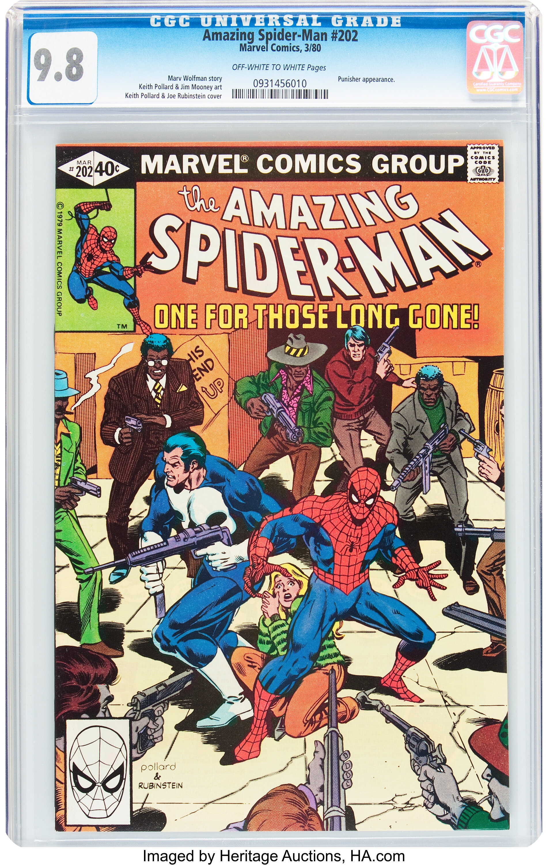 The Amazing Spider-man #202 (marvel, 1980) Cgc Nm Mt 9.8 Off-white 