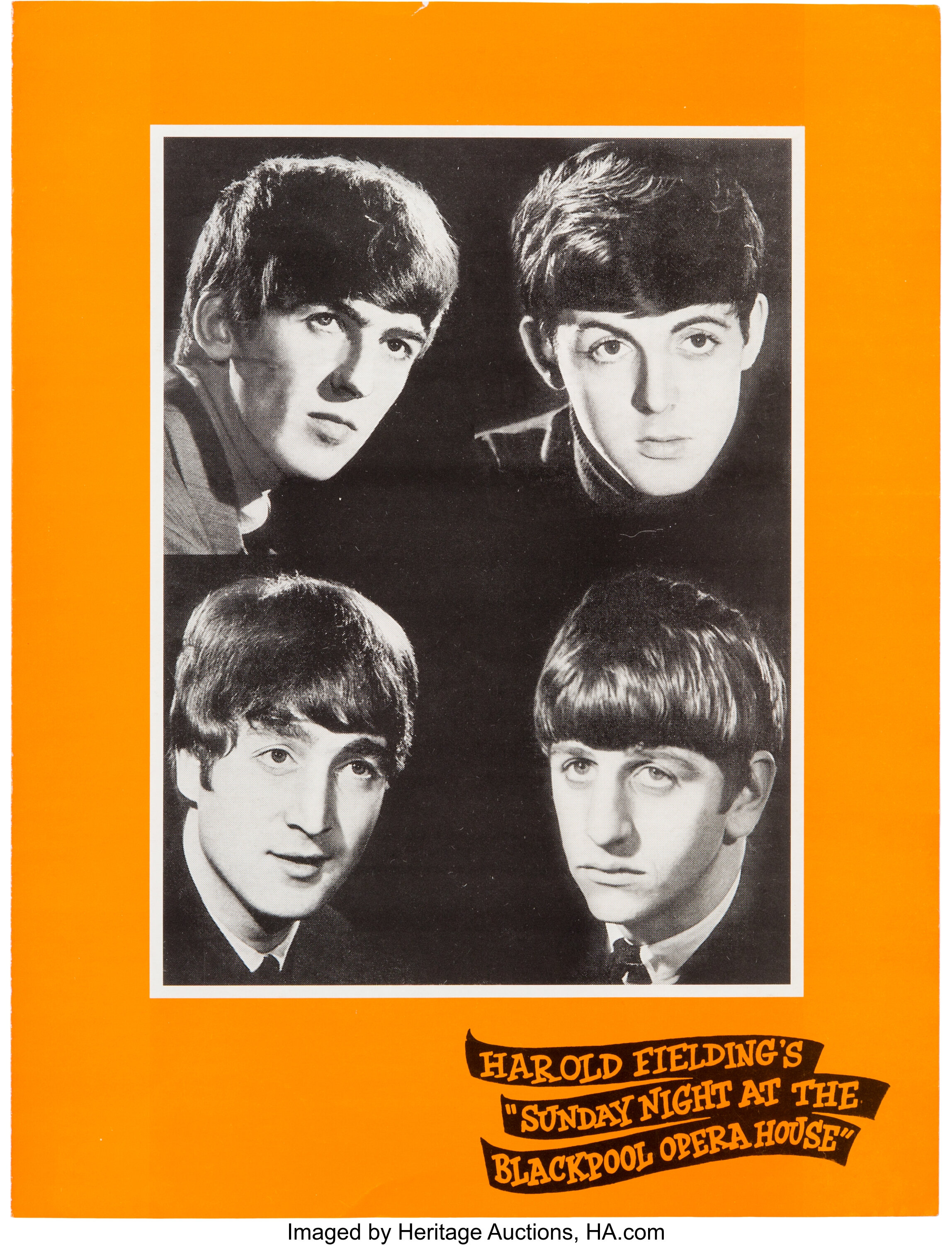 Beatles Original Concert Program 