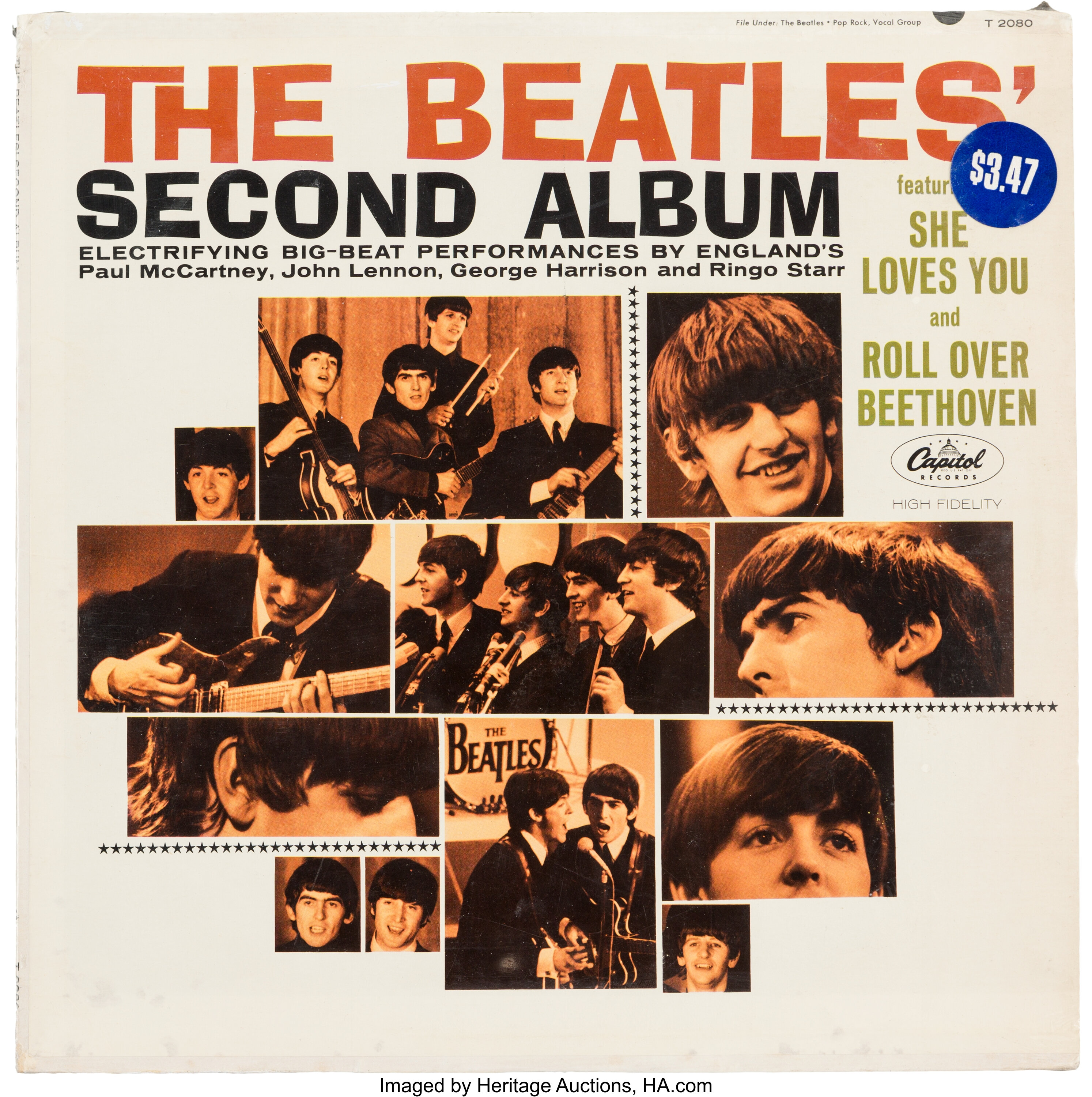 The Beatles Second Album Sealed Mono Lp Capitol 2080 1964 Lot 89223 Heritage Auctions