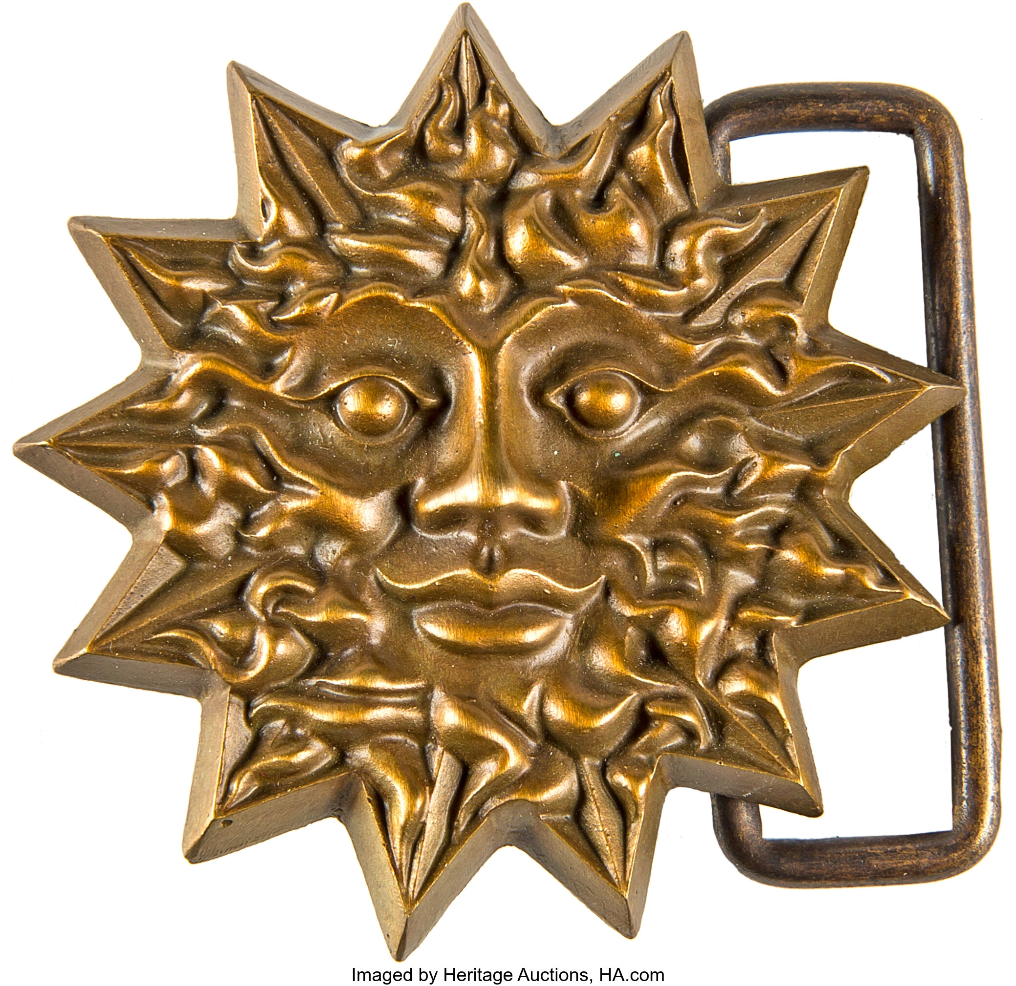 Grateful Dead Sun Face Belt Buckle by Owsley Bear Stanley Lot 89372 Heritage Auctions