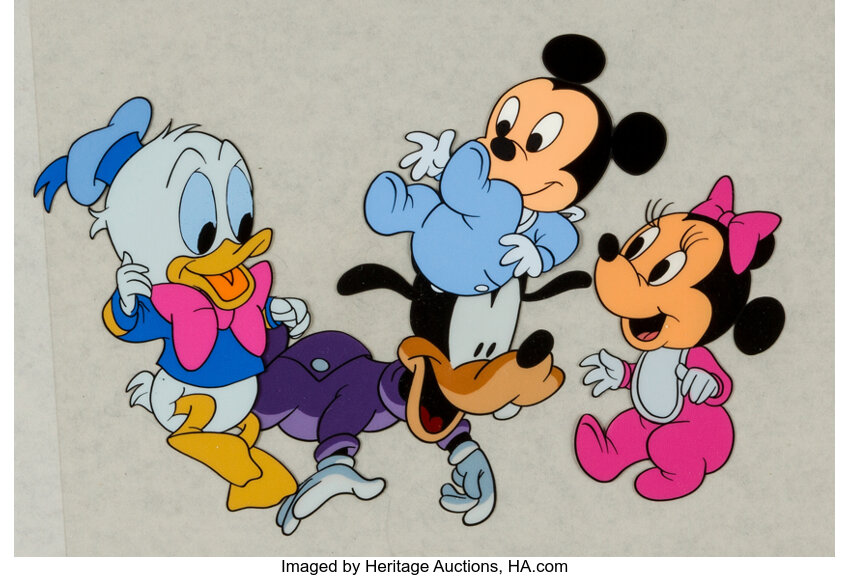 Baby mickey and store friends