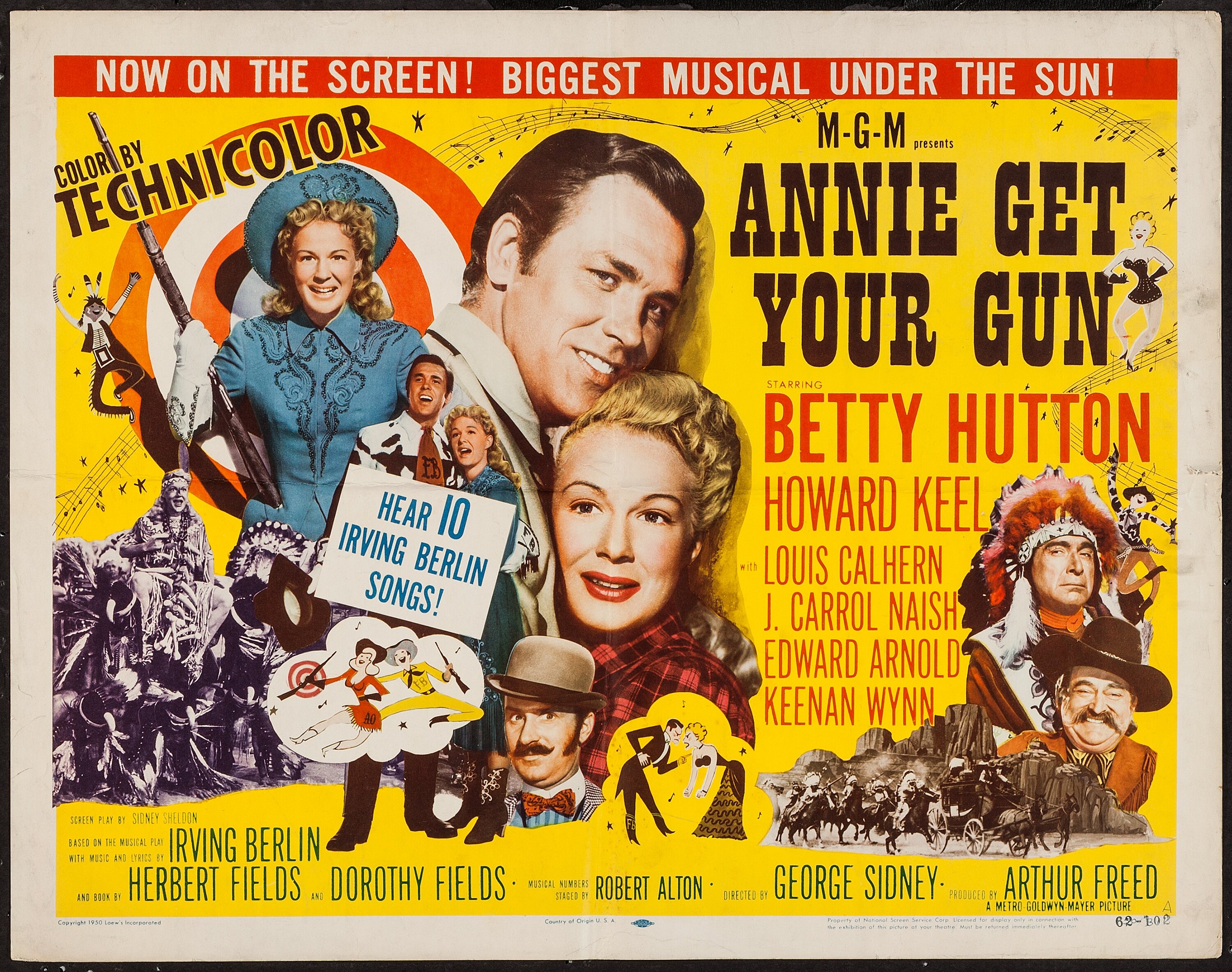 Annie Get Your Gun (MGM, 1950). Half Sheet (22' X 28') Style A. | Lot ...