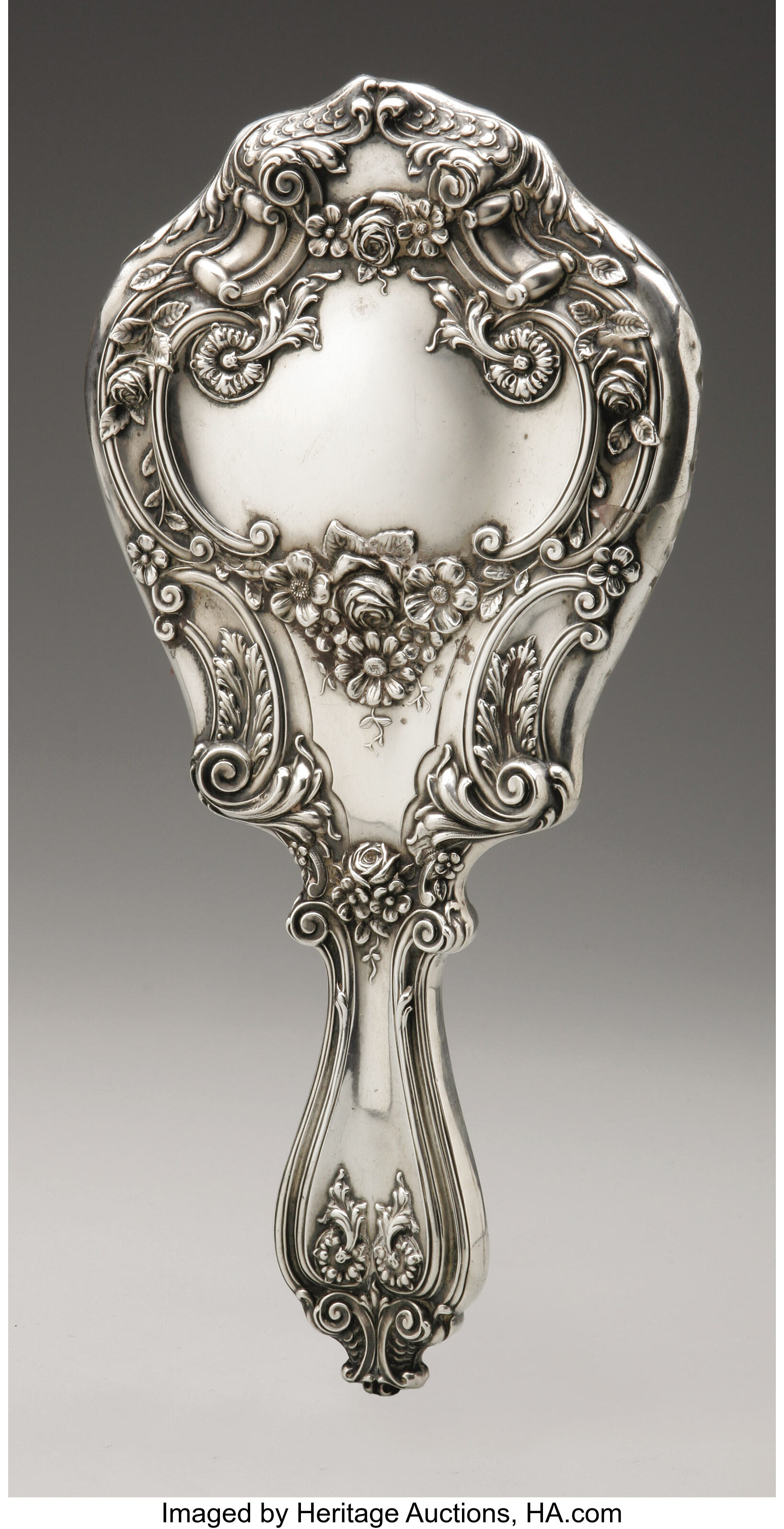 An American Silver Hand Mirror. Newburyport Silver Co., Keene, NH ...