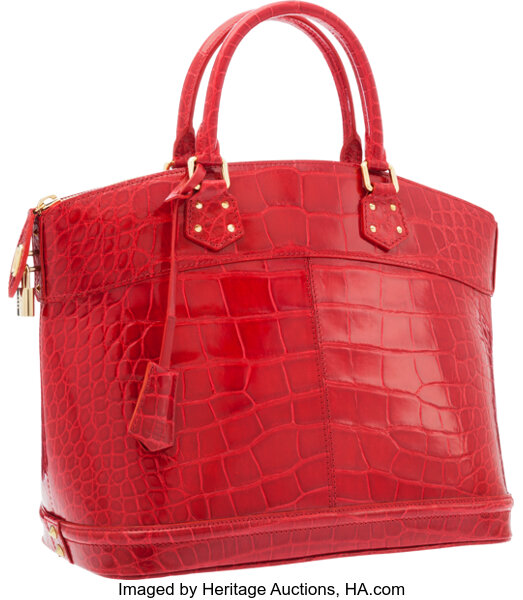 Alligator crossbody bag Louis Vuitton Red in Alligator - 10927920