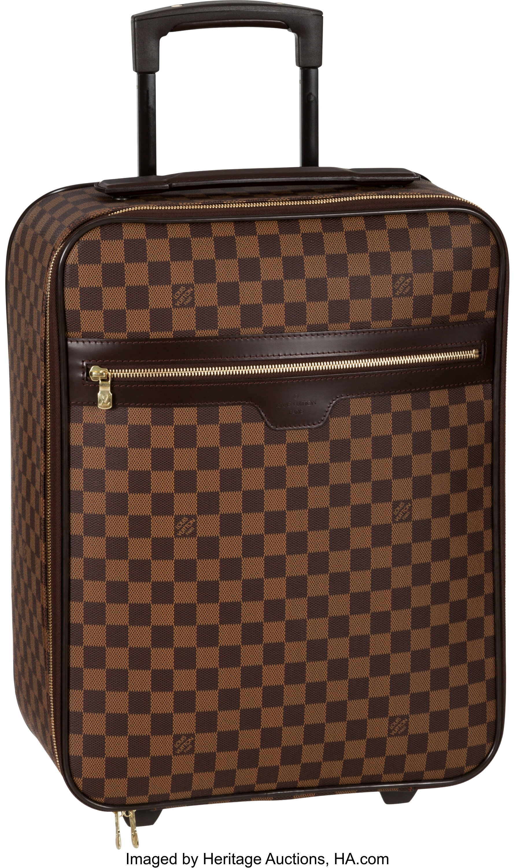 Louis Vuitton Pegase 50 Suitcase, in a brown Damier Ebene coated